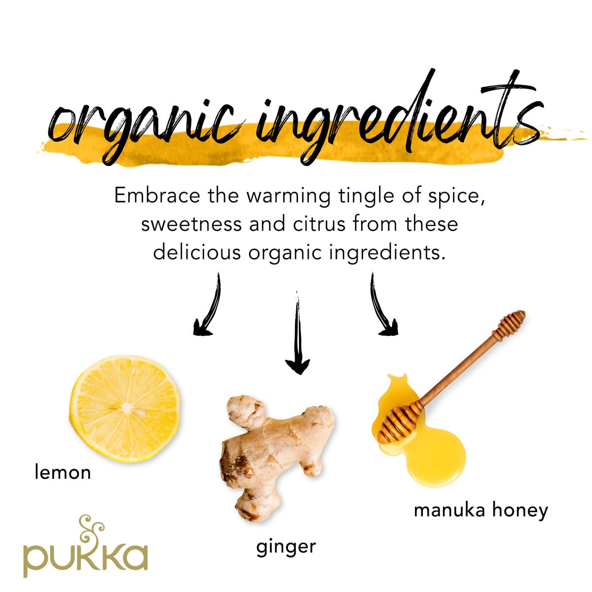 Pukka Tea Bags, Organic (Chamomile Vanilla and Manuka Honey, & Lemon Ginger and Manuka Honey) (2ea / 20ct) (Variety Pack)
