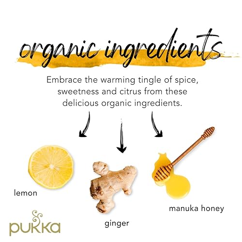 Miniatura 4 de Pukka Bolsas de té, orgánicas (vainilla de manzanilla y miel de manuka, limón jengibre y miel de manuka) (2 ea20 unidades) (paquete variado)