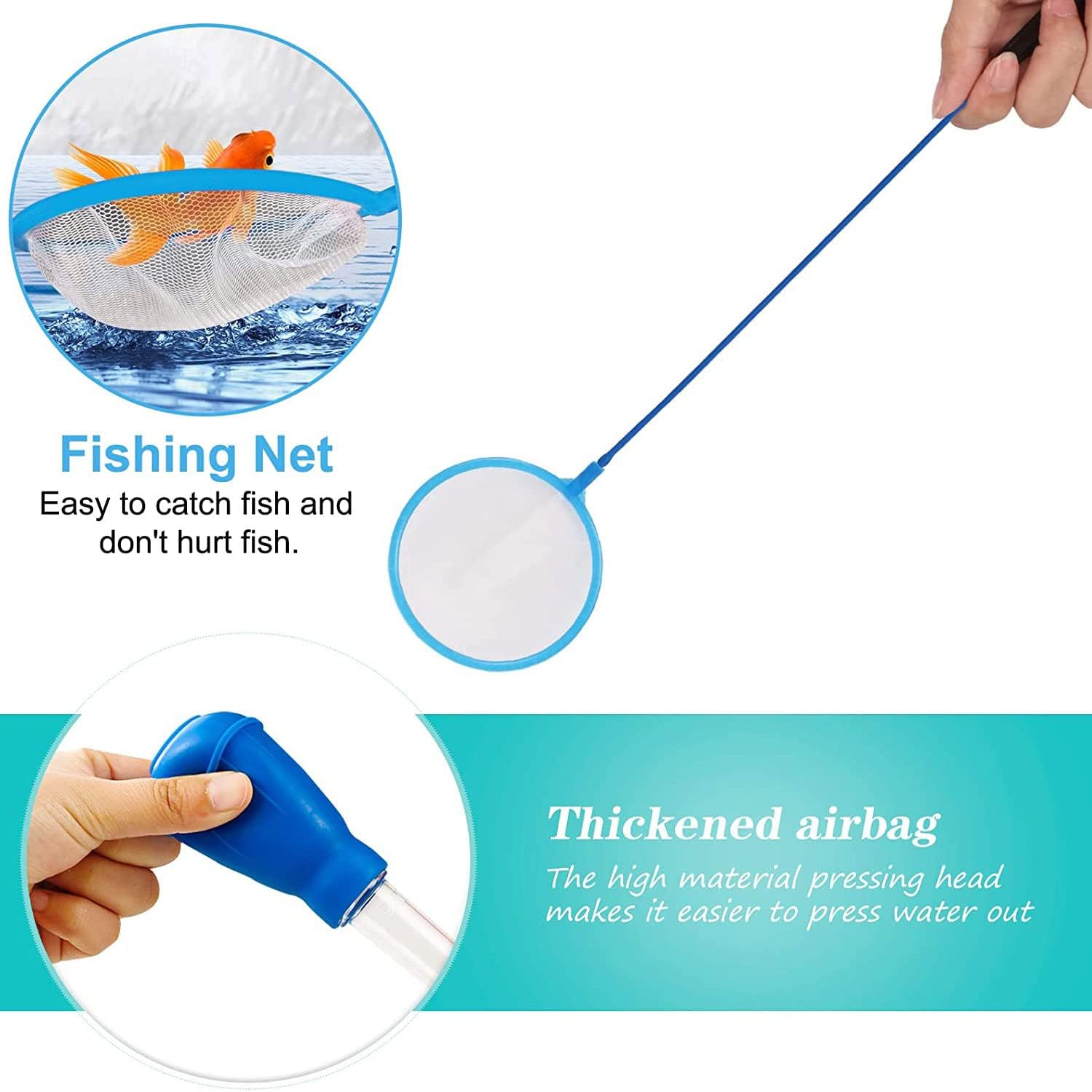 Sunshine smile 6PCS Accessori Acquario,Forbici Acquario,Pinza Acquario,Acquario Aquascaping Kit,Acquario Pinzette per Acquario,Acquatica Strumenti Set,Acquario Aquascaping Kit
