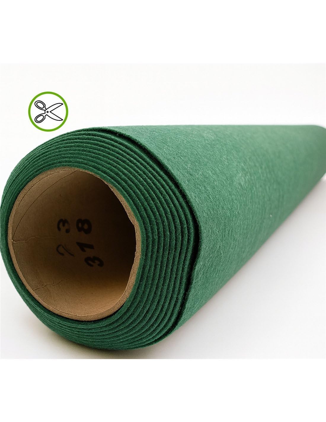 Jardin202 - Moqueta Ferial 1m de Ancho | Fieltro punzonado a Medida | Alfombra para Eventos y ferias | 1 Metro (Ancho) x 10 Metros (Largo) (13 - Verde Oscuro)