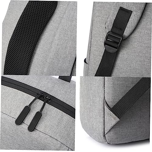 Cartable décontracté interface USB sac à dos mixte noir ordinateur - 6