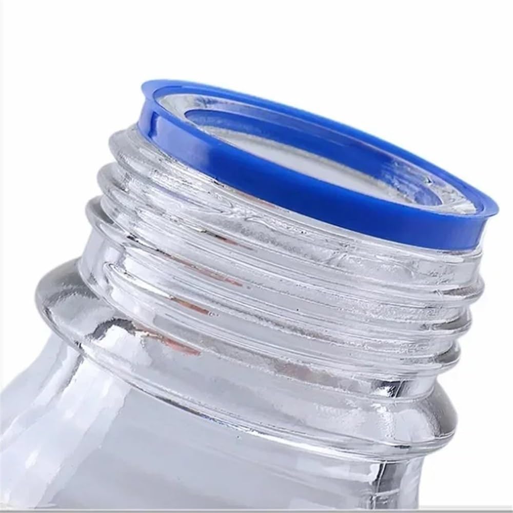 Laborgeräte und -ausrüstung Reagenzflasche 1000 ml, klare Probenflasche, 1 l, Labor, blaue Schraube, GL45-Mund
