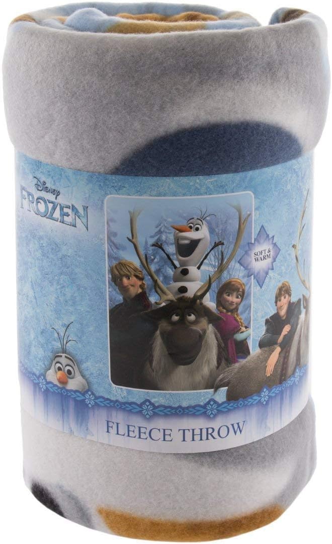 Disney Frozen 'Out in The Cold' Fleece Throw Kids Blanket - 46 x 60 Inch
