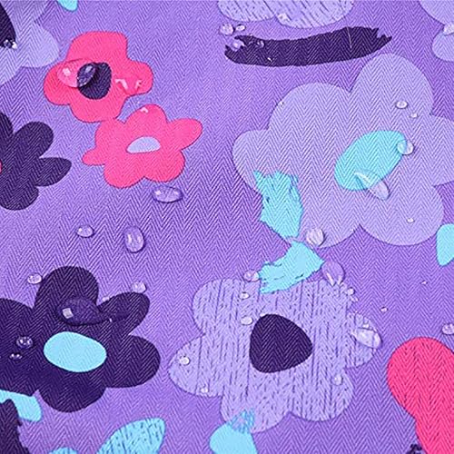 Image of MGEOY Boys Girls Rain Jacket Lightweight Waterproof Hooded Fleece Lined Raincoat Windbreakers for Kids