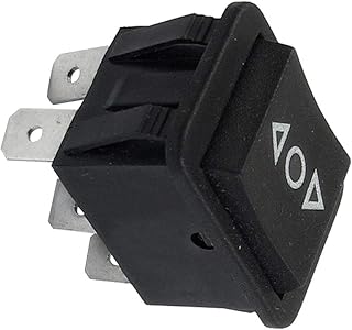 Aexit Momentary 6 Wall Switches Pin DPDT On/Off/On Rocker Switch AC Dimmer Switches 250V/10A 125V/15A