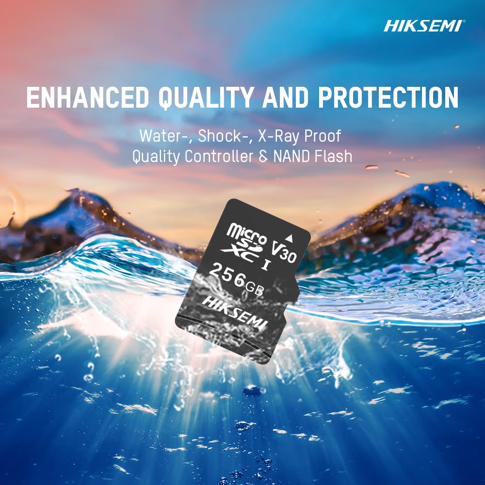 Hikstorage - Scheda Micro SD da 128 GB con adattatore KSA versione con supporto KSA 7 anni di garanzia