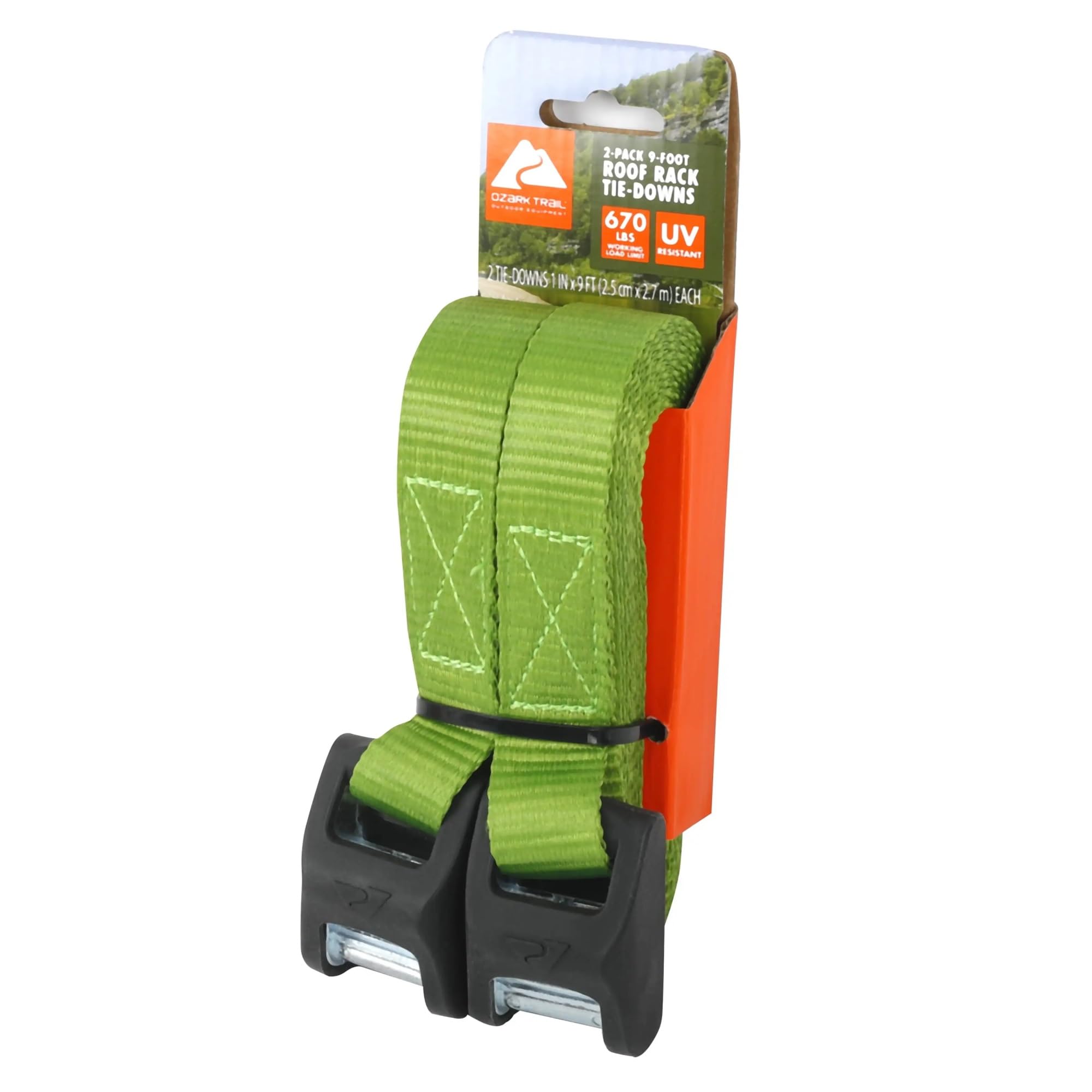 Correa de Amarre, Correas de Carga de 2,7 m con Protectores de Hebilla de Silicona, 19 x 3,3 cm para Baca Bicicletas, Motocicletas