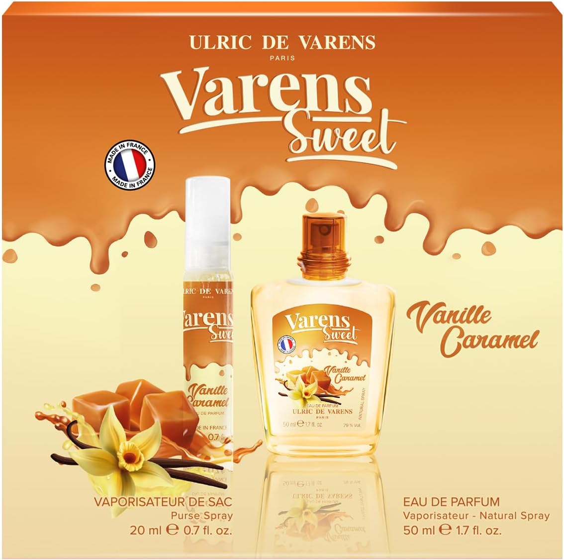 ulric de varens varens sweet - vanille caramel woda perfumowana 50 ml   zestaw  