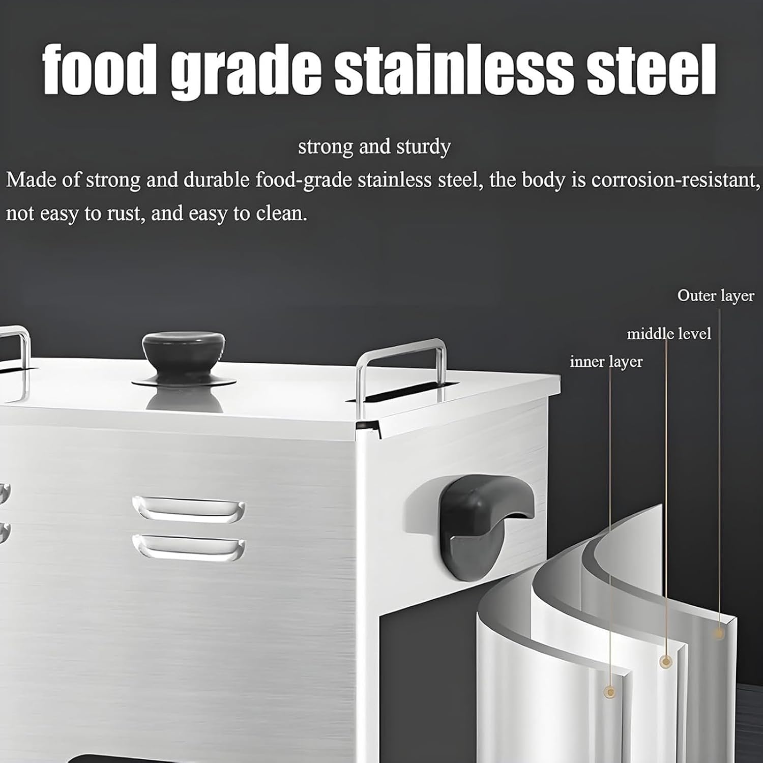 Commercial Egg Boiler, 2600W Stainless Steel Egg Cooker with Mesh Basket, 30~110°C Temperature Control, 0-60 Minute Timer, for Restaurant, Morning Tea Shop, Snack Bar, Catering Services