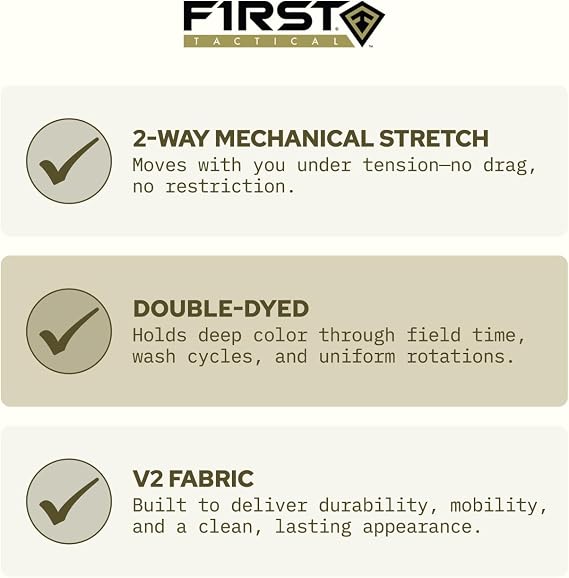 First Tactical V2 Womens Tactical Pant | Micro Ripstop Fabric with Teflon Shield Stain Repellent