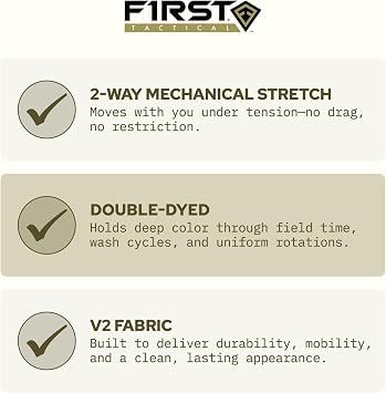 First Tactical V2 Womens Tactical Pant | Micro Ripstop Fabric with Teflon Shield Stain Repellent