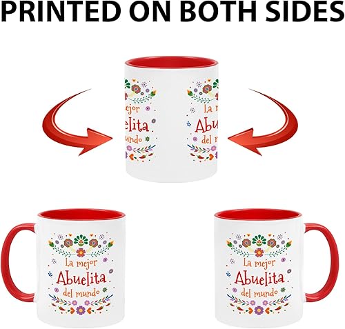 Miniatura 6 de YHRJWN Taza de café Abuela La Mejor Abuelita Del Mundo, regalo para la abuela en español para el día de la madre, cumpleaños, Navidad, regalo para
