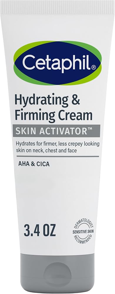 Cetaphil Skin Activator 퍼밍 페이스 & 넥 크림, AHA + CICA, 96.4g(3.4온스) — 사진 1