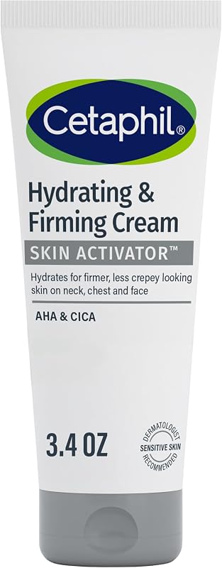 Skin Activator Firming Face & Neck Cream, AHA + CICA, 3.4oz | Anti-Aging Moisturizer, Hydrates And Firms Face, Neck, Chest, Mandelic Acid Aha, Cica, Dermatologist Recommended