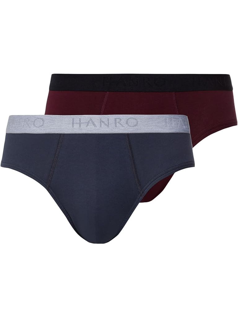 Gray Hanro Cotton Essentials 2-Pack Brief