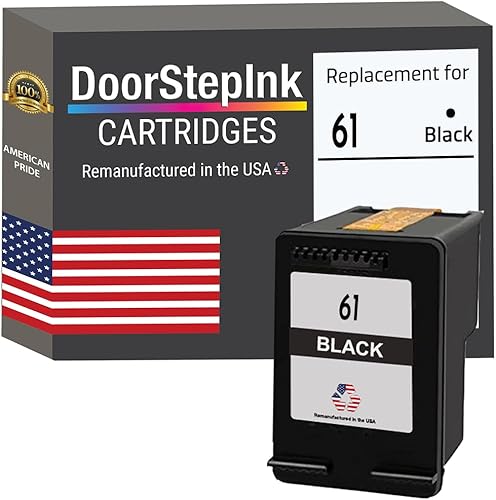 DoorStepInk Marca para HP 61 Negro (CH561WN) remanufacturado en Estados Unidos cartucho de tinta disponible en Yaxa Costa Rica