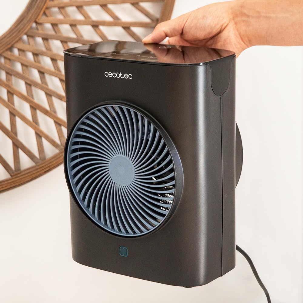 Cecotec Riscaldatore ReadyWarm 2070 Max Force Smart Black. Termoventilatore, 2000 W, 2 Livelli di Potenza, 3 Modalità di Funzionamento, Display LED e Telecomando