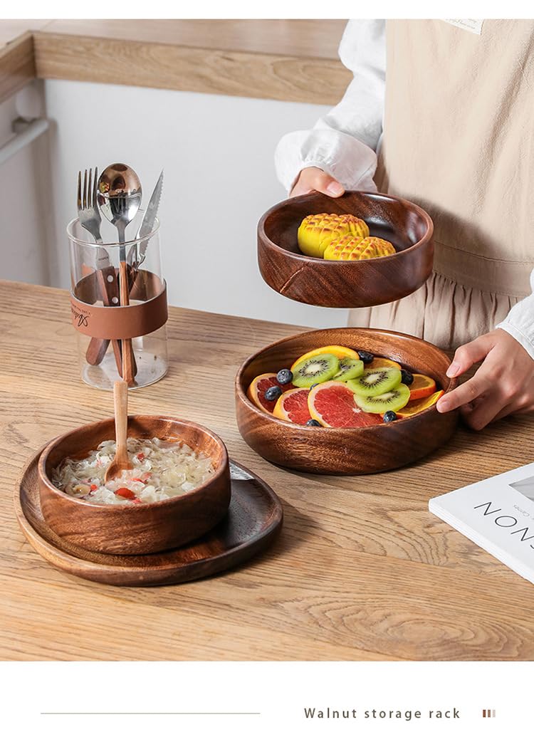 Amazon.co.jp: Blipso 木製お皿 木製フルーツ皿 和食器 一枚板彫刻