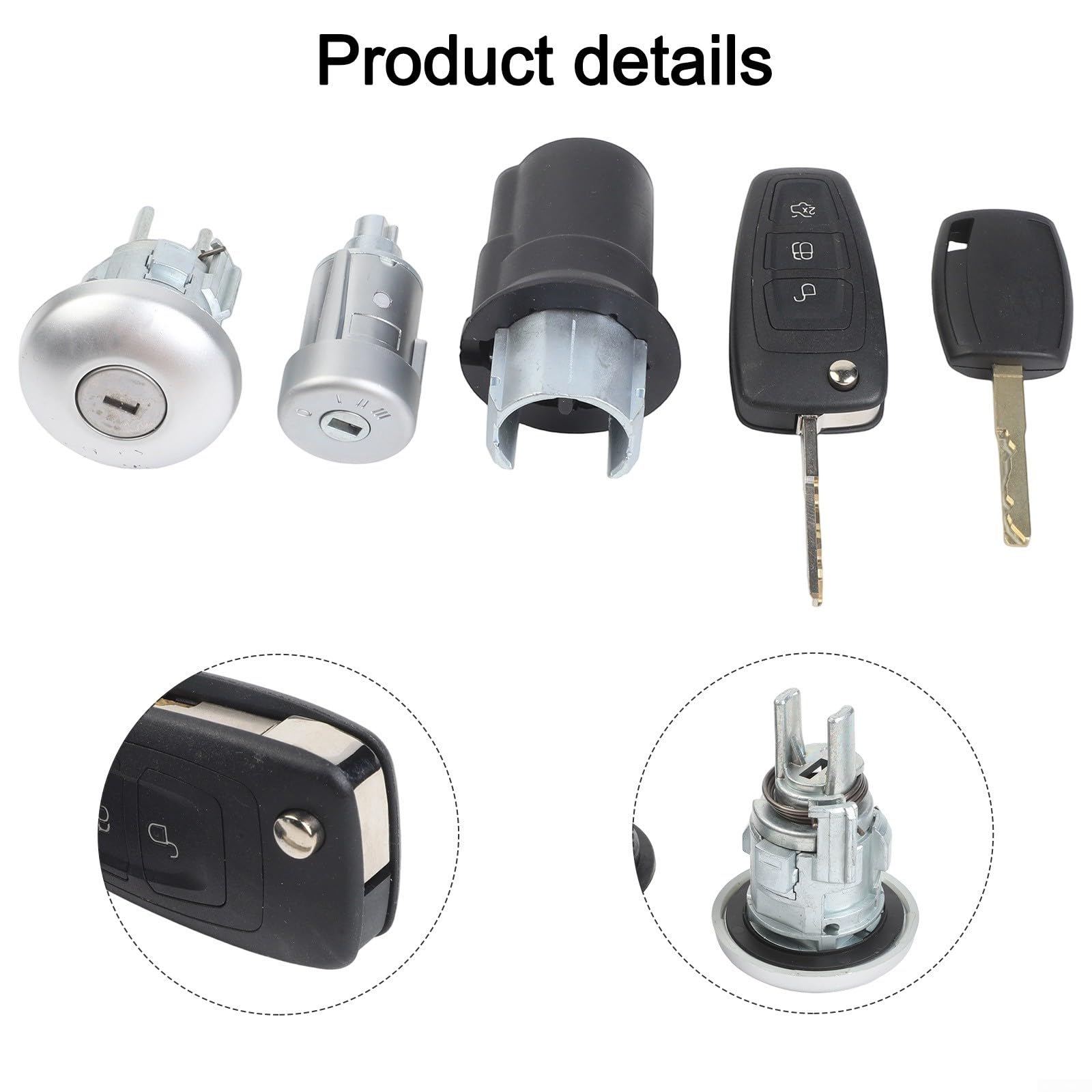 Serratura Metallo ABS per Ford Transit 2015-20 Serratura Metallo | Compatibile per ford Transit Custom, materiale metallo ABS, installazione rapida, ricambio diretto OEM