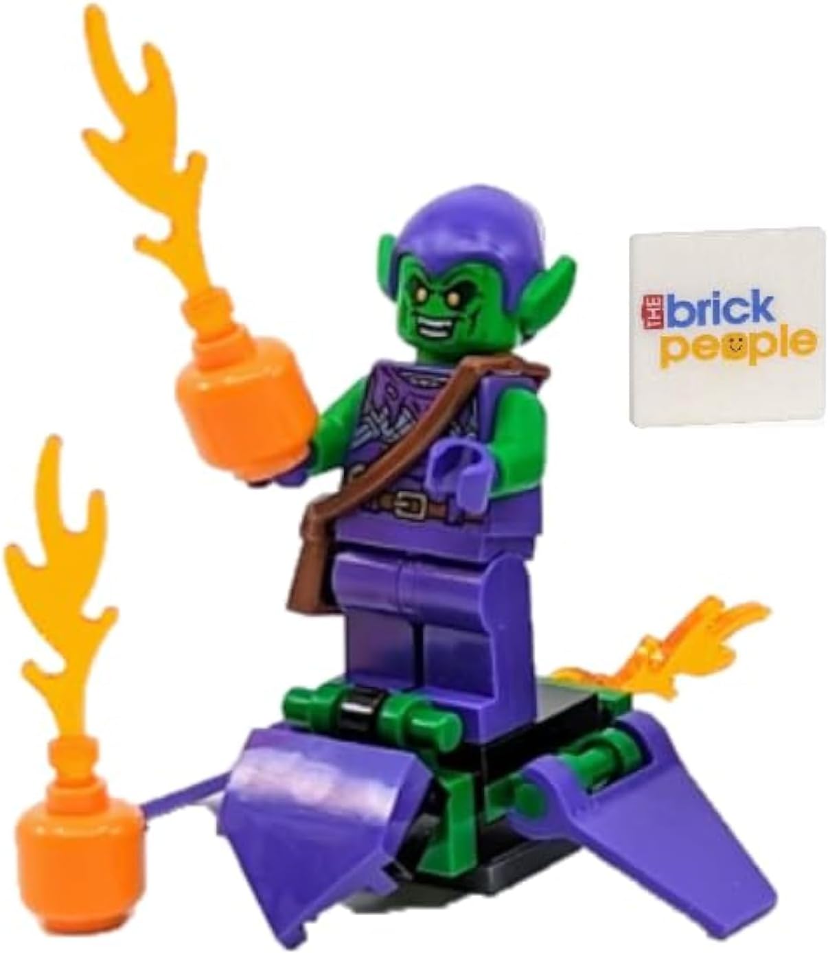 LEGO Marvel Superheroes: Green Goblin Minifigure with Glider and Pumpkin Bombs