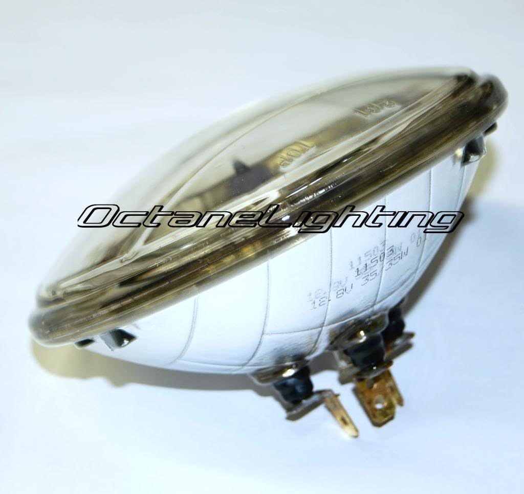 Octane Lighting 5-3/4" Motorcycle Halogen Crystal Clear Sealed Beam Headlight Bulb Fits: Harley