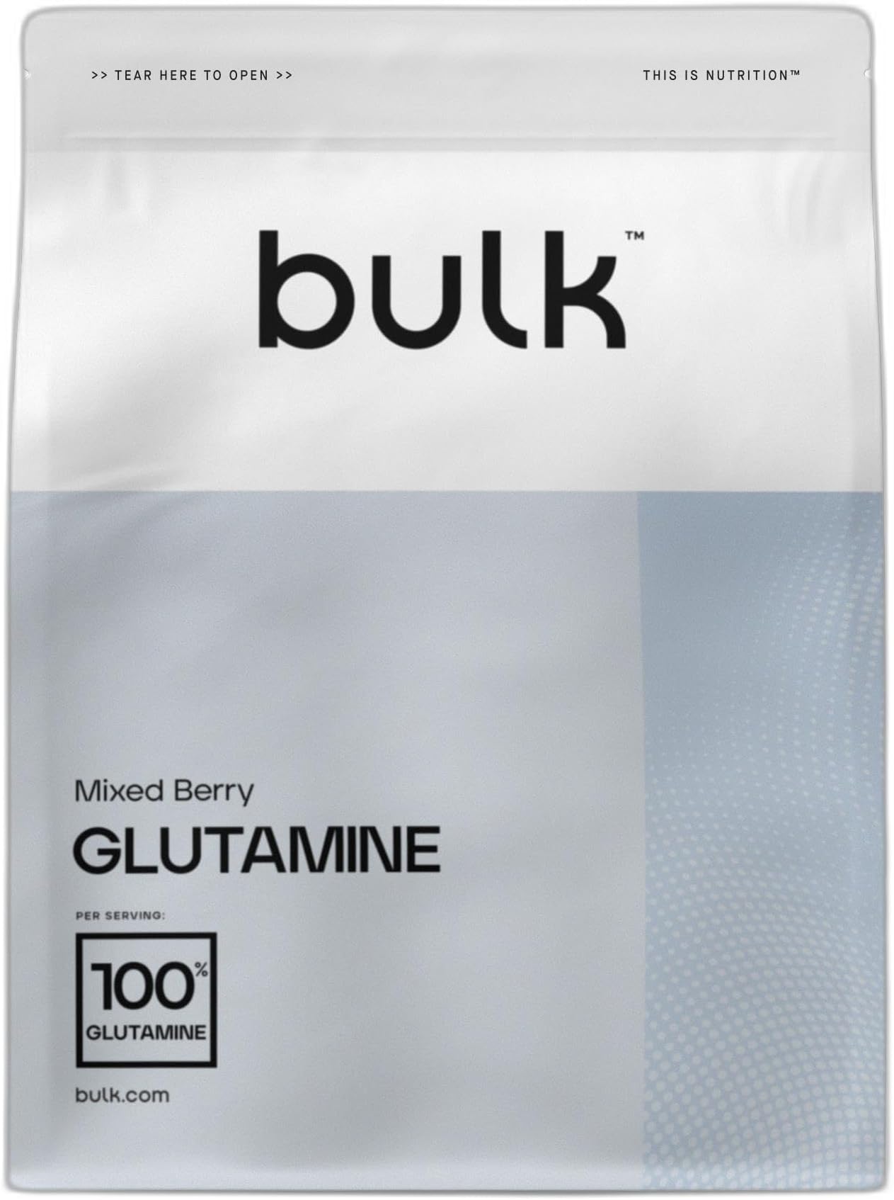 Bulk Pure L-Glutamine Powder, Mixed Berry, 500 g, Packaging May Vary