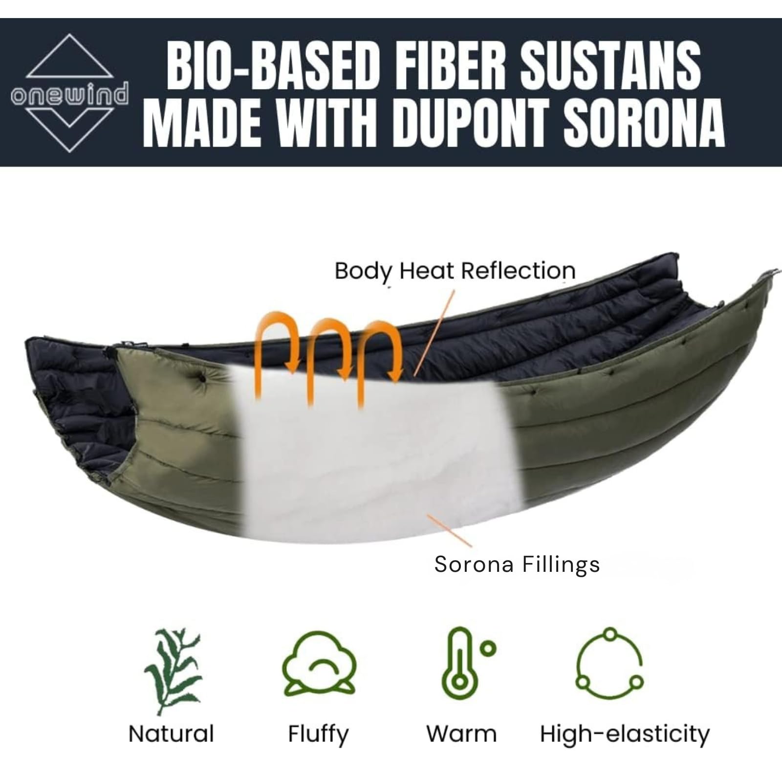 Sous-couette Pour Hamac Hideout - Pleine Longueur - Léger 4 Saisons - Coyote Brown