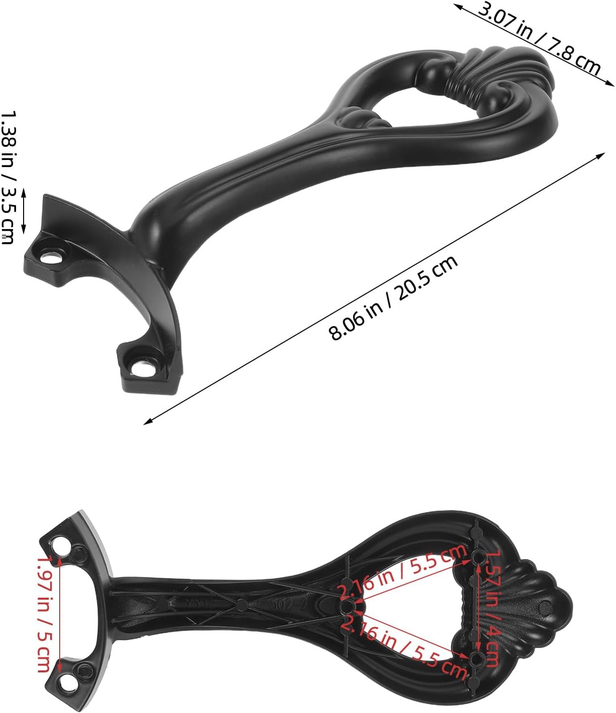 Fan Blade Holder Brackets, Ceiling Fan Hardware Accessories for Repair and Maintenance, Classic Retro Mounting Bracket Replacement Black