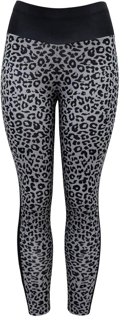 Leopard print compression leggings Clearance