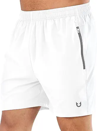  Men's Athletic Running Shorts Quick Dry Lightweight Zip Pockets