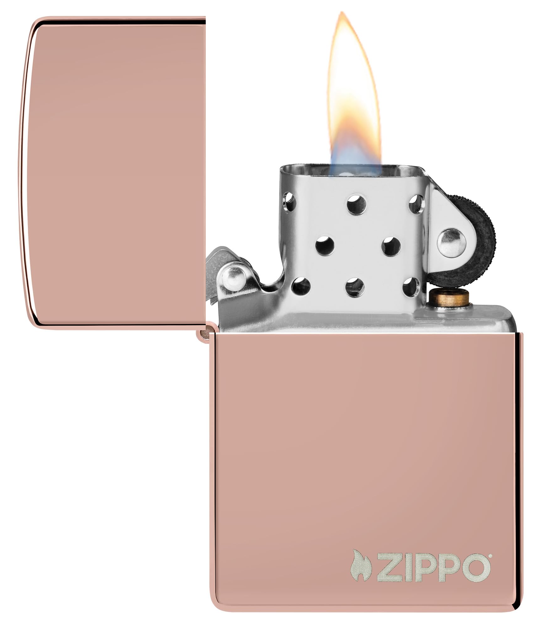 Amazon.co.jp: Zippo High Polish Rose Gold Zippo Logo Pocket