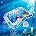 Alfombra Inflable del Agua para Bebés, Cojín de Agua Inflable, Manta Agua Bebe, Entretenimiento Estimulación Crecimiento Juguetes sensoriales Almohadilla(Con inflador)