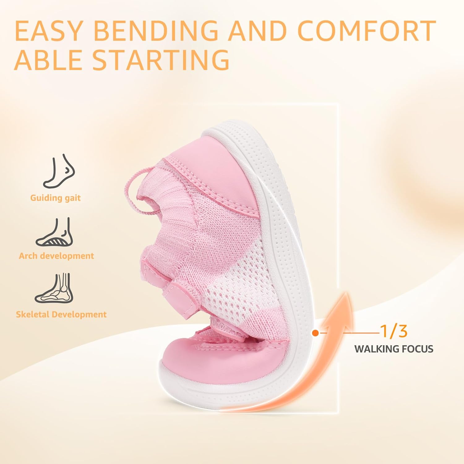 Toddler Wide Toe Box Barefoot Shoes Boys Girls Sneaker Tennis Sneakers Breathable Non-Slip First Walking Shoe School Activities - Image 7