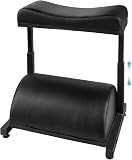 Adjustable Foot Rest Under Desk Footrest Ergonomic Wide Leg Rest 5 Height Positions PU Leather Covered for Desk Office Gaming Chairs