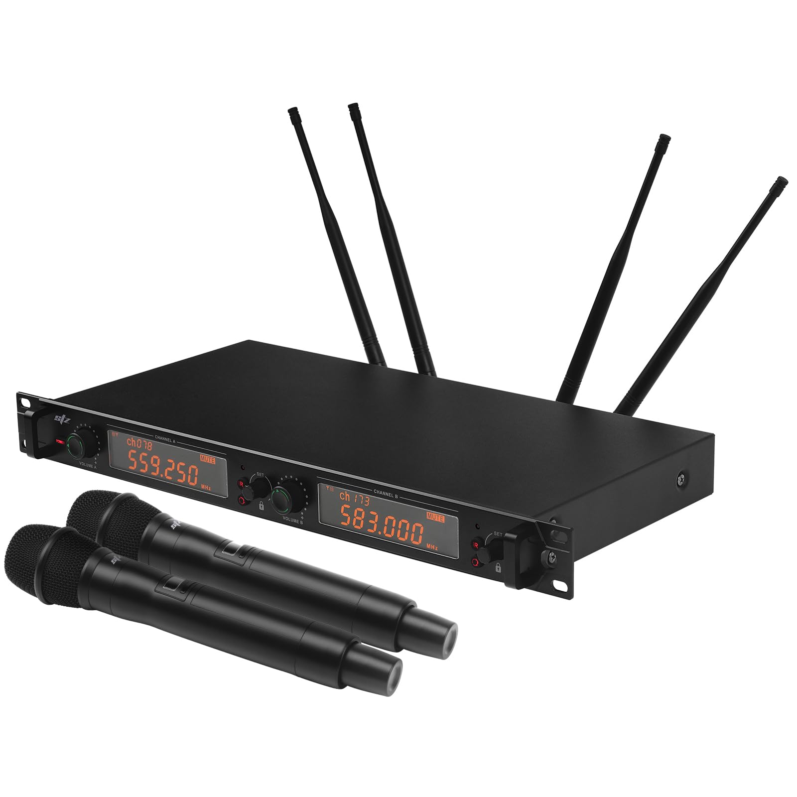 Amazon.com: Studio Z UHF Wireless Microphone (STZ-W7752), Dual