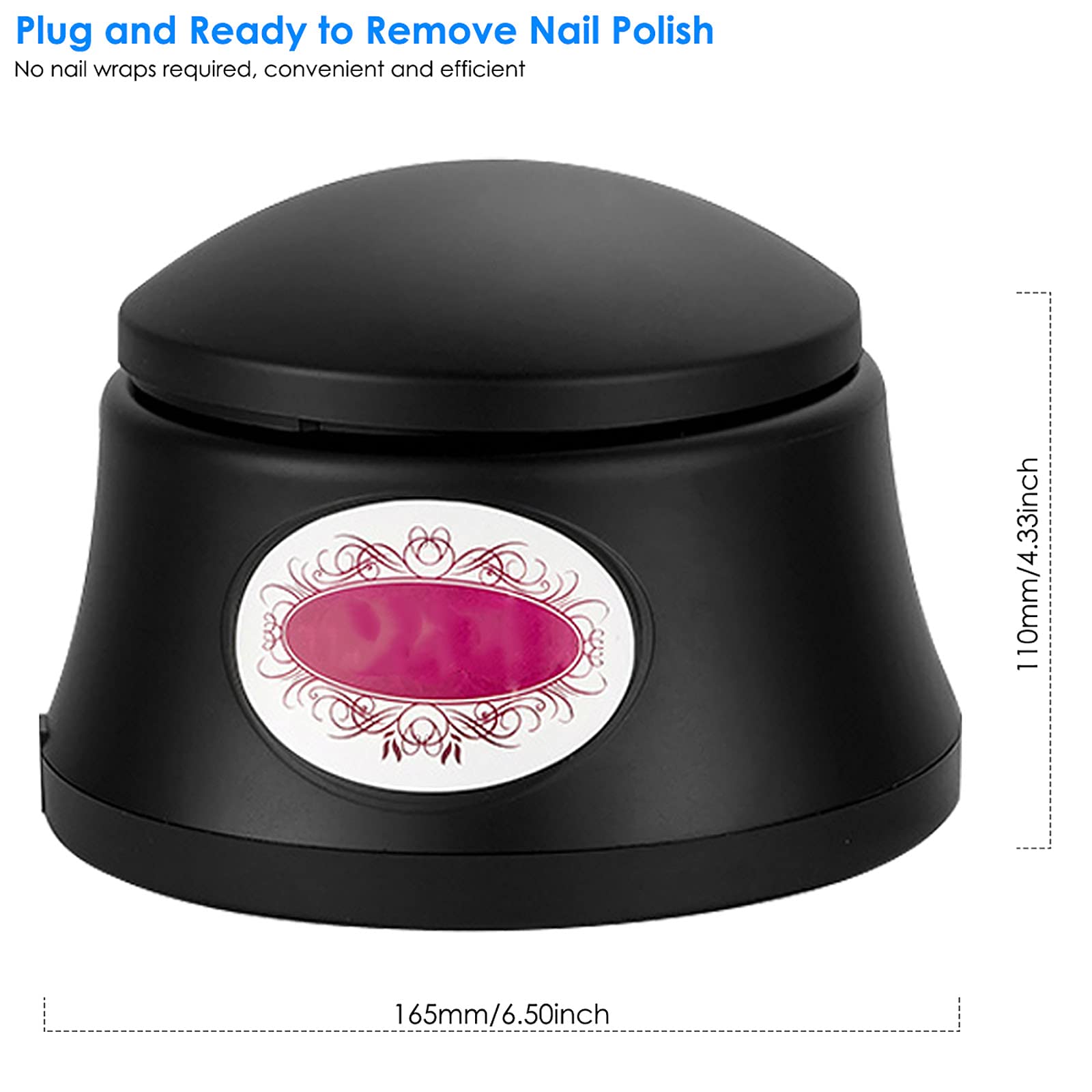 Máquina Removedora de Vapor de Esmalte de Uñas Eliminador de Esmalte de Vapor Eléctrico Vaporizador de Uñas Nail Art Salon Tool Steam Armor Remover
