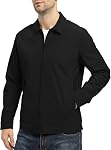 BGOWATU Men's Lightweight Jackets Casual Full Zip Windbreaker Water Resistant Golf Dress Work Light Jacket