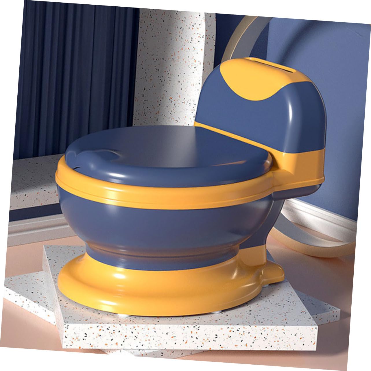 Orinal Portátil para Niños Pequeños, Diseño Realista de Plástico