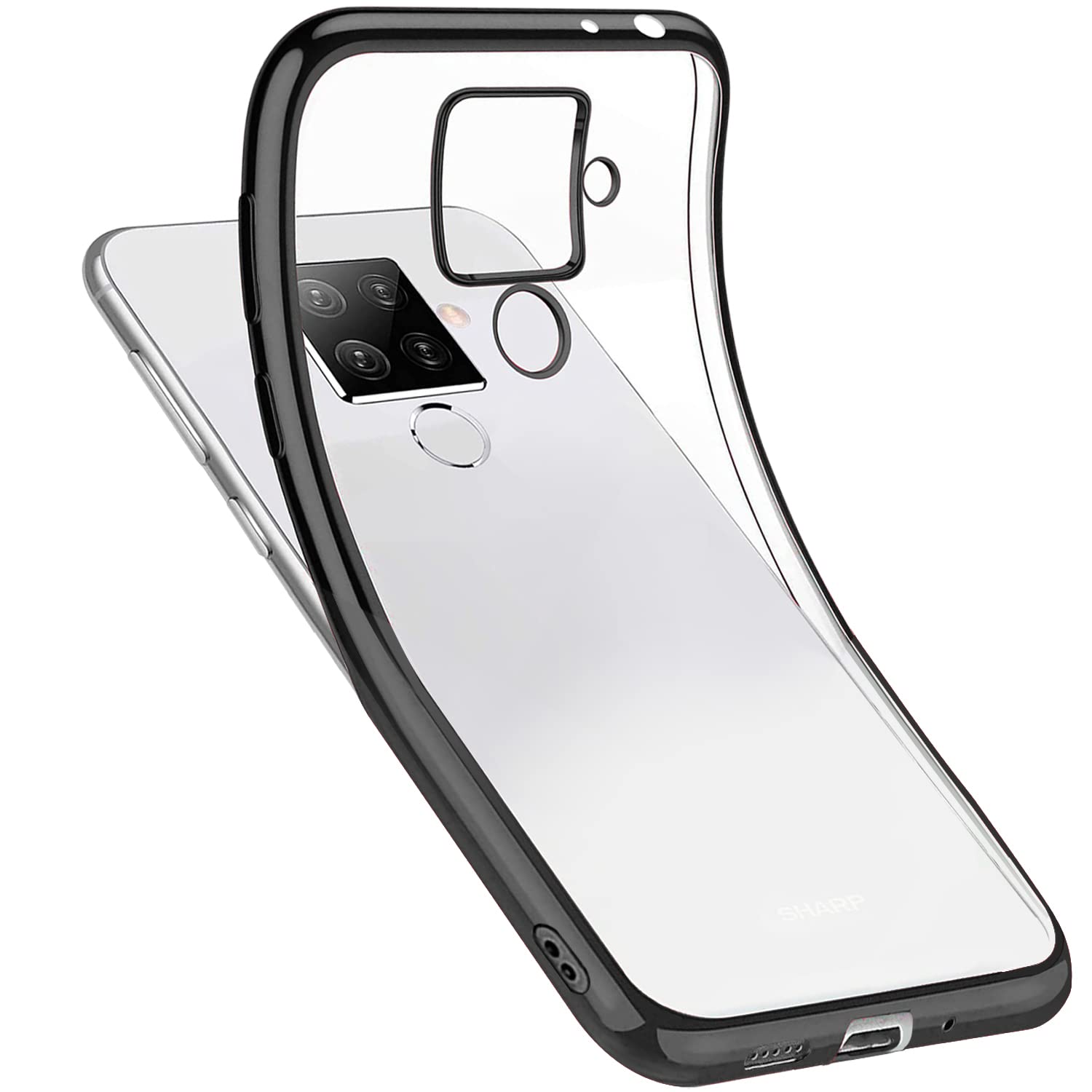 Amazon.co.jp: AQUOS Sense4 plus ケース クリア SH-M16 カバー SH