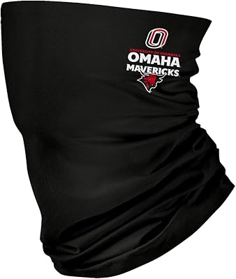University of Nebraska at Omaha UNO Mavericks Black Neck Gaiter by Vive La Fete