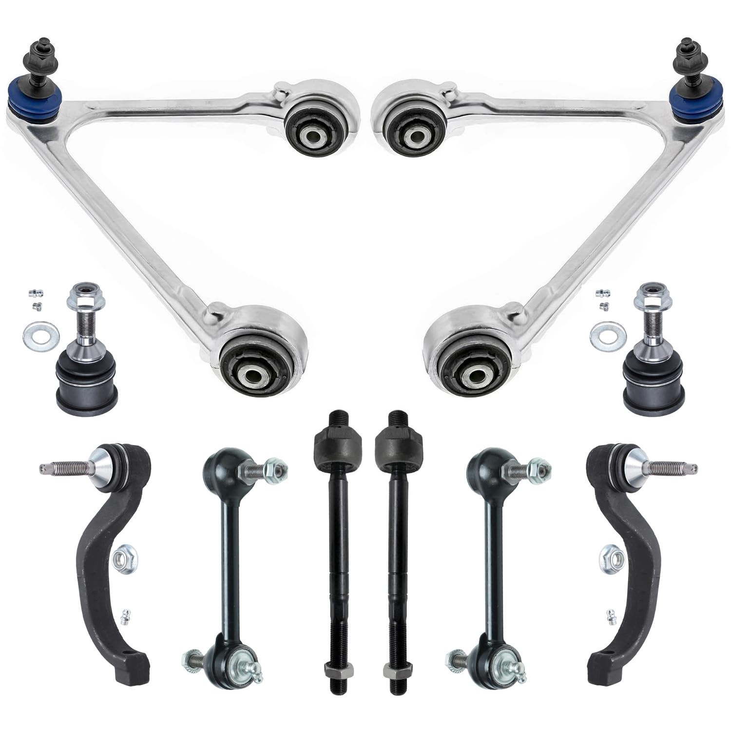Detroit Axle - 10pc Front End Control Arms Kit for 2003-2006 Lincoln LS