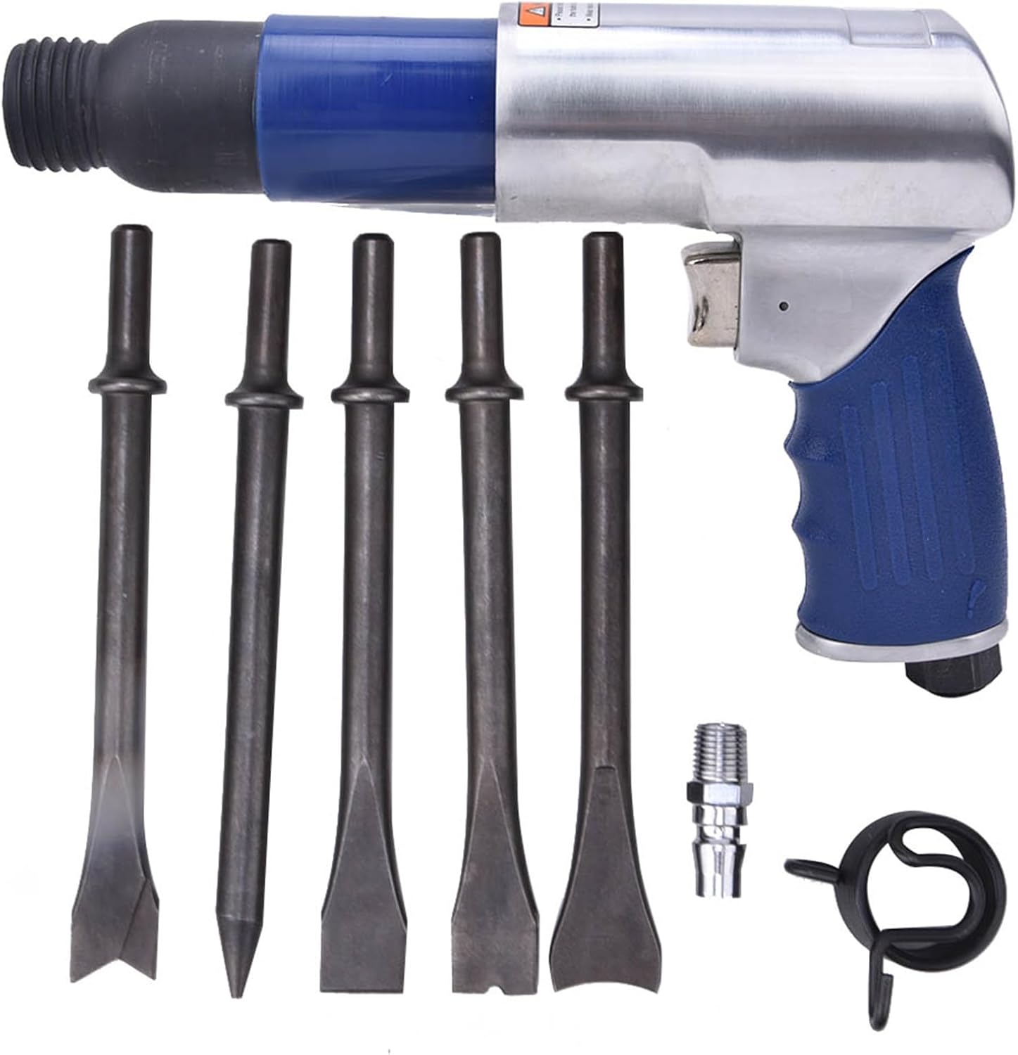 Industrial Air Hammer, Professional Hammer Tool with Alloy Steel Spring, Power Cleaning Shovel Set, 5pcs Shovel Heads, for 2200rpm Air Compressor