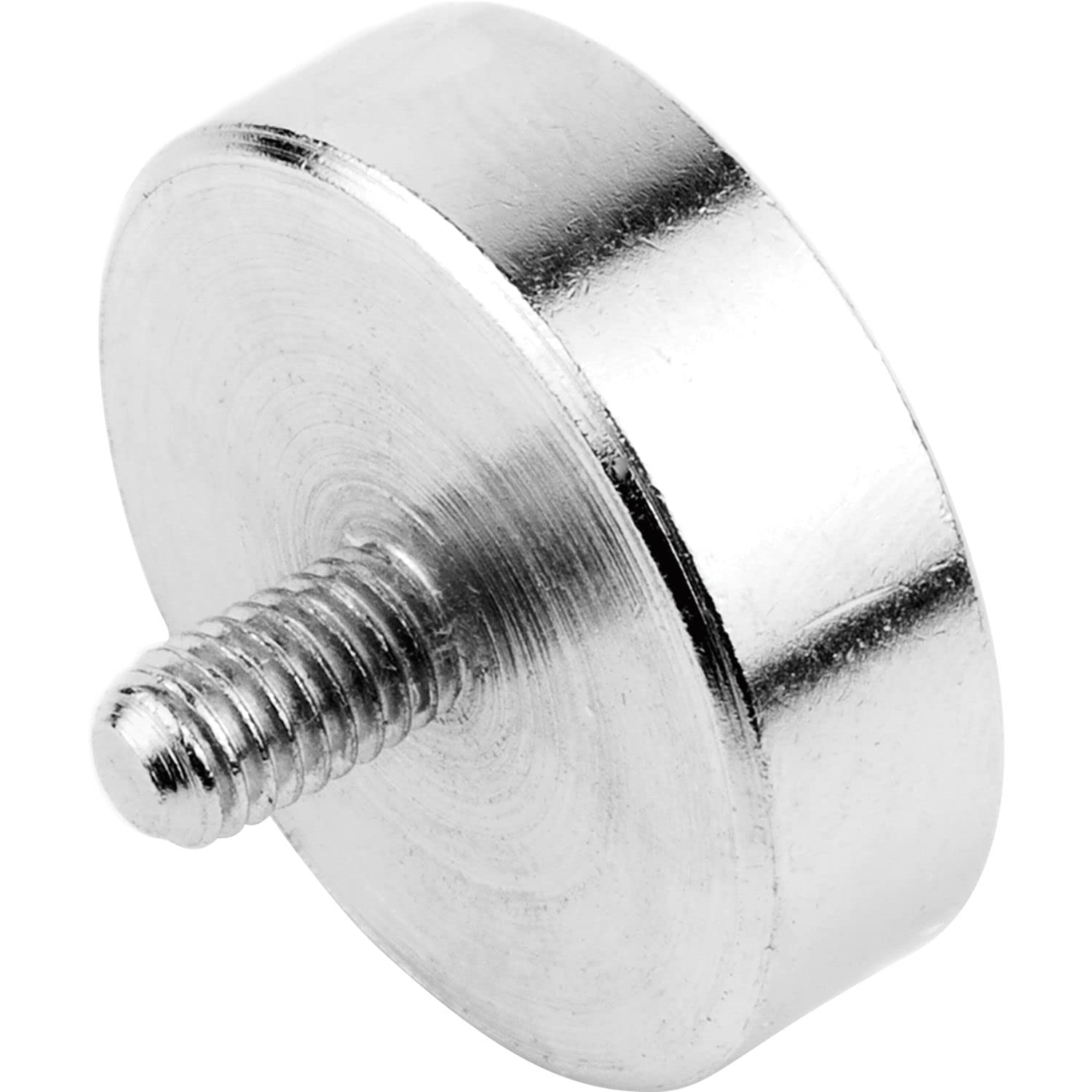 vasalat Magneti a cilindro con perni filettati da avvitare, calamita con dischi metallici e tappi in gomma, ø 25 mm, neodimio, 18 pezzi