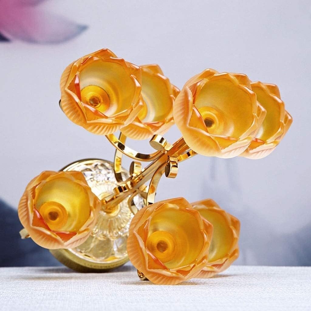 Creative Lotus Candle Holder Glass and Alloy Candelabra, Elegant Wedding Table Centerpiece for Home Party Decoration