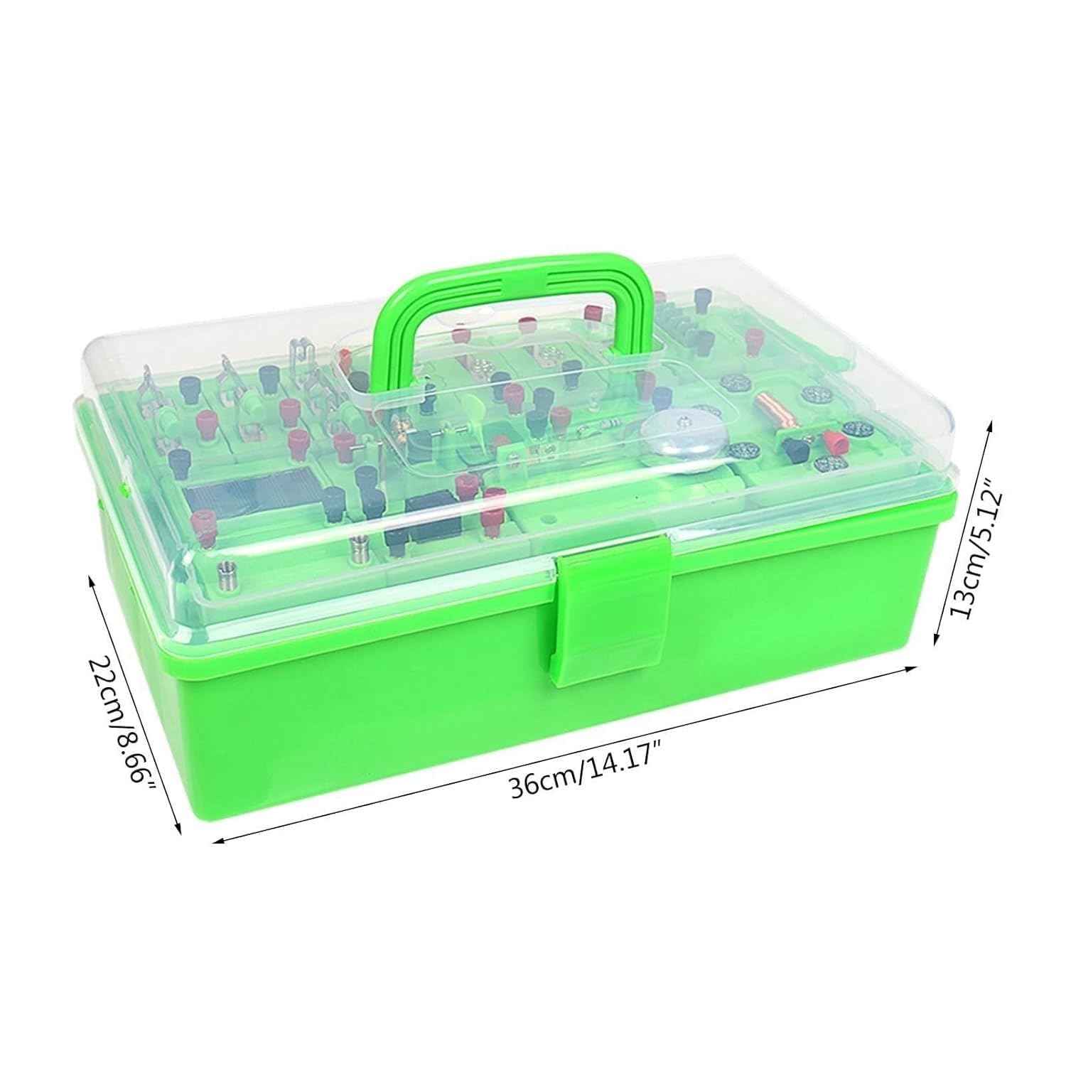 Kit completo for esperimenti elettromagnetici e sui circuiti, set da laboratorio di base for il rilevamento dell'elettricità for l'esplorazione dei principi paralleli in serie e la dimostrazione