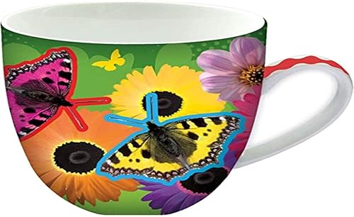 Miniatura 6 de Taza de café Red Panda de Deluxebase. Taza de cerámica con estampado animal de 15 onzas líquidas. Taza de panda roja apta para lavavajillas con asa.