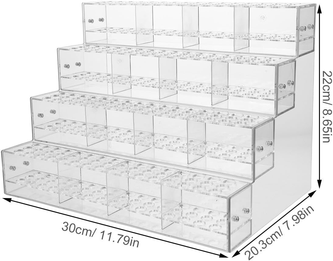 MAGICLULU Pen Display Stand with 192-slots 4-tier Multilayer Design Pen and Marker Organizer Pet Material that Prevents Rolling Stands Upright for Office and Desk Use