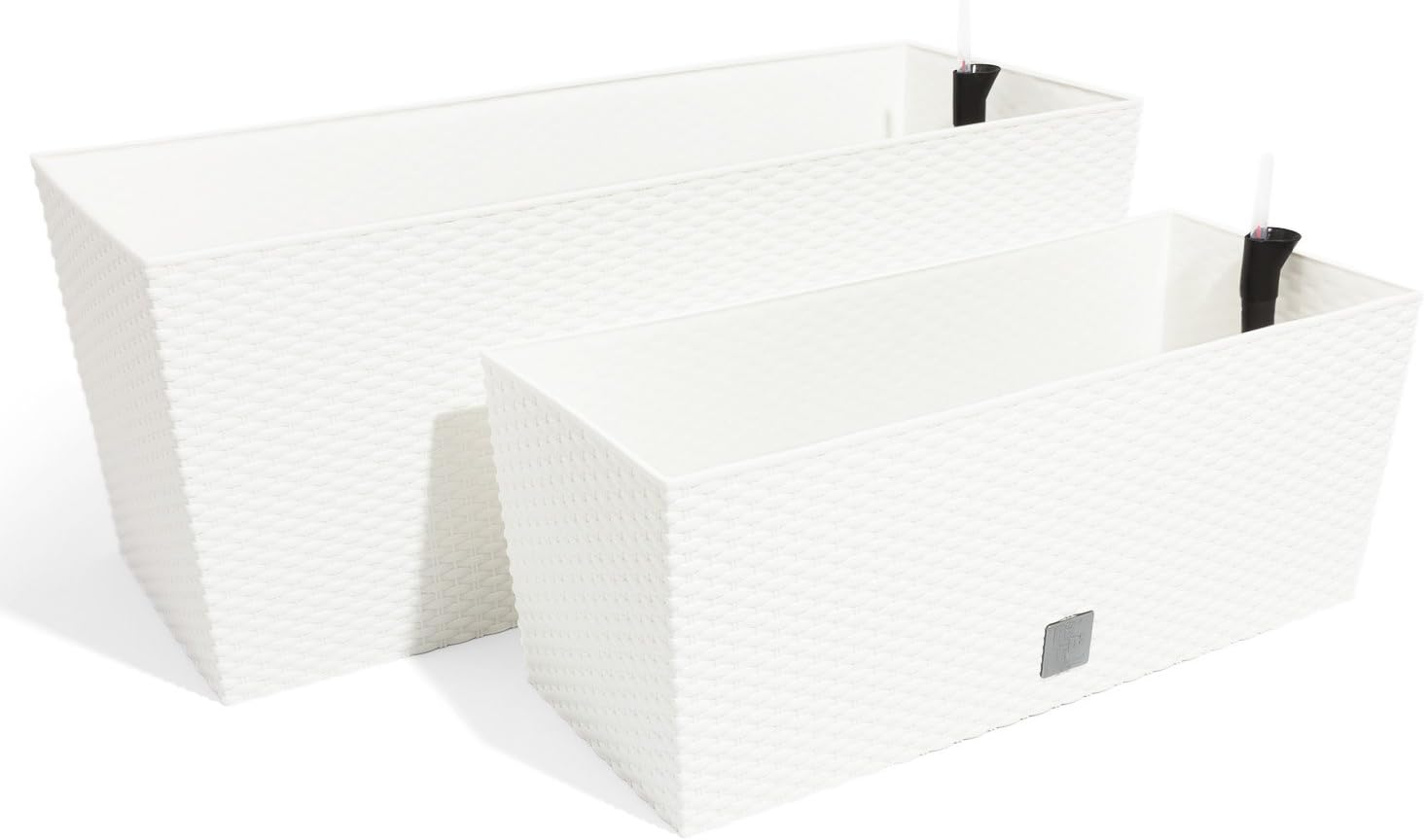 Prosper Plast DRTC600-S449 60 x 25 x 24 cm Rato Case Flowerpot - White