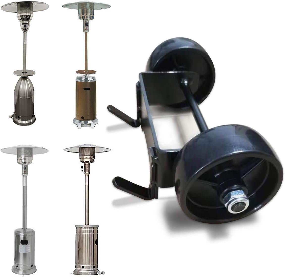 Patio Heater Wheel Kit Replacement Fit All Tall Outdoor
