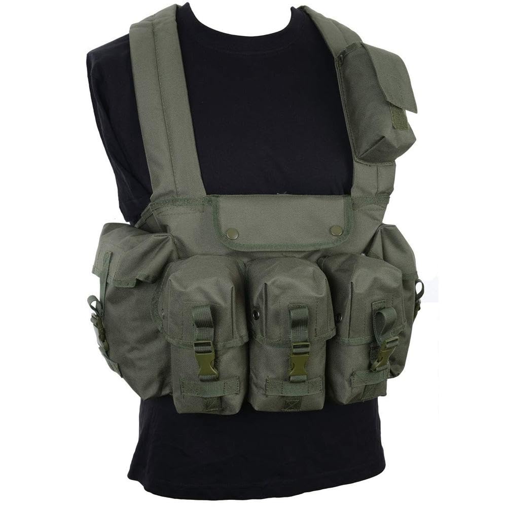 Mil-Tec Unisexe 1610353000190000-brystrig Chest Rig, olive, taille unique UE
